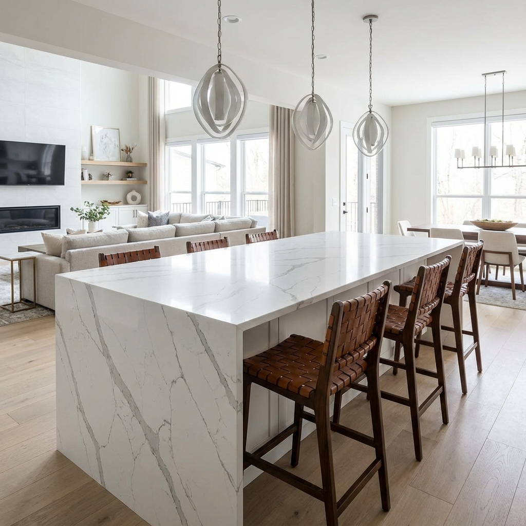 Quartz Waterfall Island